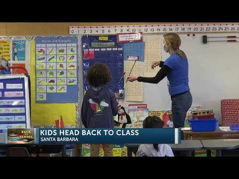 Elementary school students return to the classroom at Santa Barbara Unified District