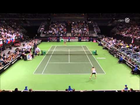 Tennis Fed Cup  2014 Andrea Petkovic vs Petra Kvitova 3. Teil