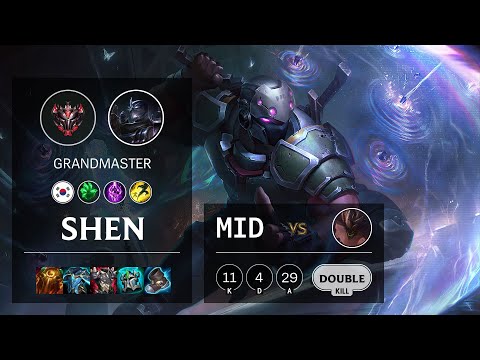 Shen Mid vs Malphite - KR Grandmaster Patch 10.24