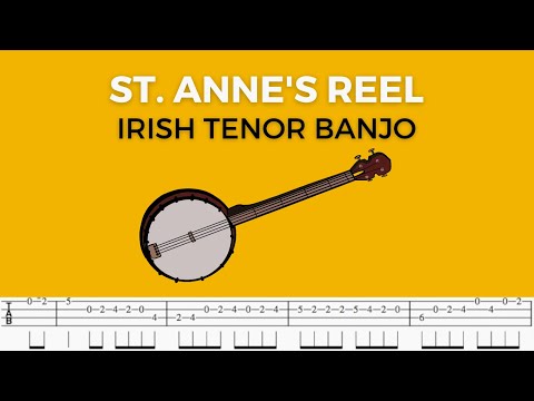 How to play St. Anne's Reel | Irish Tenor Banjo (With Tabs)