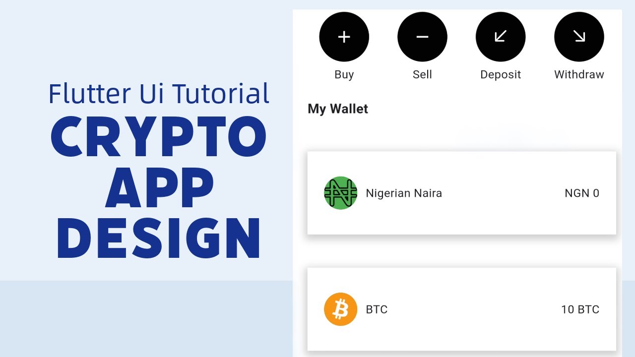 Designing a Modern Crypto App Homepage UI with Flutter