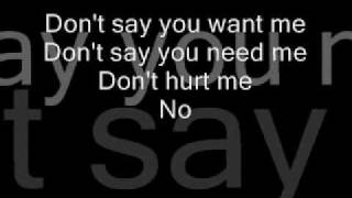 Don't (live version)- Kelly Clarkson lyrics