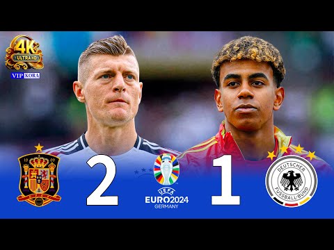 Spain 2-1 Germany 4K UHD Euro 2024 Extended Highlights