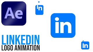 Linkedin logo Animation in Adobe After Effects - After Effects Tutorial - No Plugins.