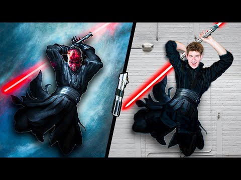 We Tried Star Wars Stunts In Real Life! - Challenge