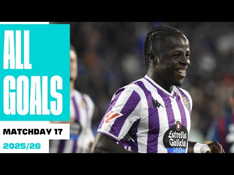 TODOS los GOLES de la JORNADA 17 de LALIGA HYPERMOTION 2025/26
