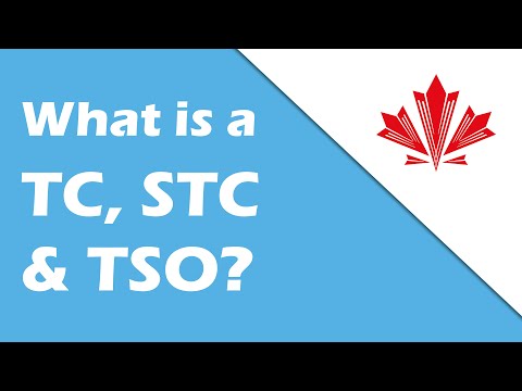 What is the difference between a TC, an STC and a TSO?