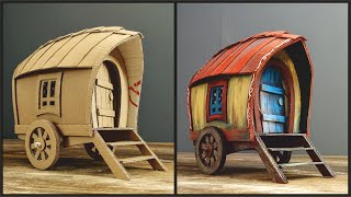 ❣DIY Vardo Wagon Using Cardboard❣