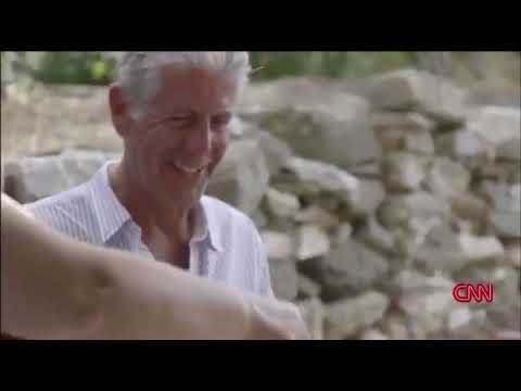 Anthony Bourdain visits a small farm in Naxos