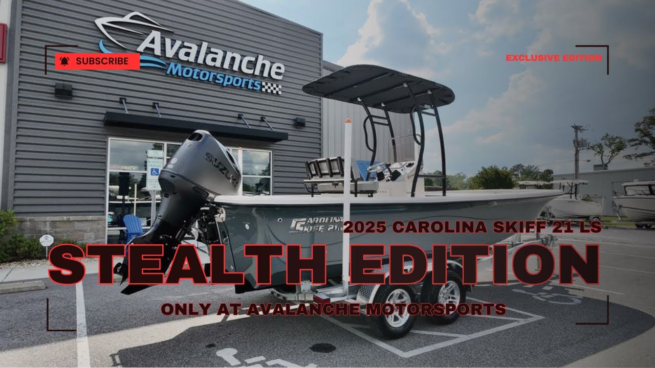 2025 Carolina Skiff 21 LS Stealth Edition walkthrough &mdash; Avalanche Motorsports