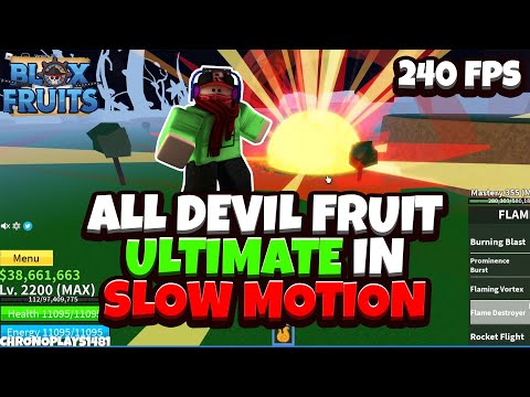 All Devil Fruit Ultimates In Slow Motion [240 FPS] - Blox Fruits [Roblox]