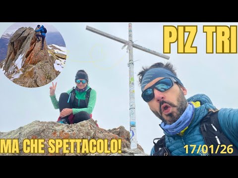 SALITA INCREDIBILE al PIZ TRI DA LORITTO! poca neve, ghiaccio e finale da BRIVIDO!