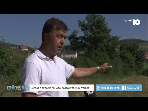 Ujërat e zeza në fshatin Pasomë të Vushtrrisë