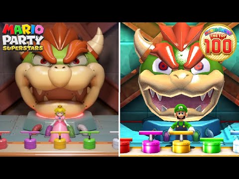 Mario Party Superstars vs Mario Party The Top 100 - All Minigames (Switch vs 3DS)