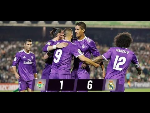 Real Betis vs Real Madrid 1 6     15 10 2016