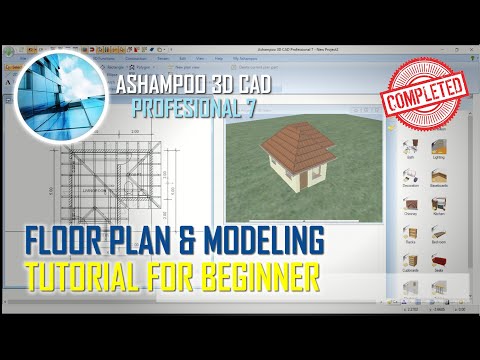 Ashampoo 3D CAD Profesional 7 Floor Plan Tutorial For Beginner [COMPLETE]