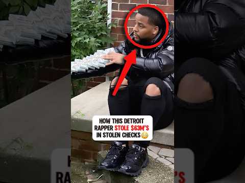 How This Detroit Rapper Stole $63M’s In Stolen Checks😳 #detroit #scammer