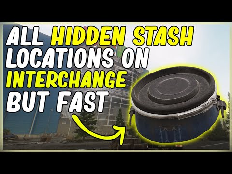 ALL INTERCHANGE HIDDEN STASHES BUT FAST - ESCAPE FROM TARKOV JAGER CACHES ALL LOOT LOCATIONS EFT