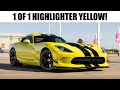2016 Dodge Viper GTC 1 Of 1 Highlighter Yellow TA 2 0 Package