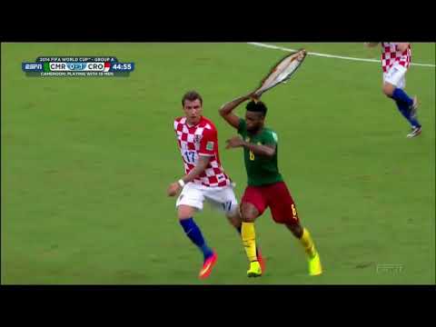 Song gets Red Card for hitting Mandzukic with a Fish