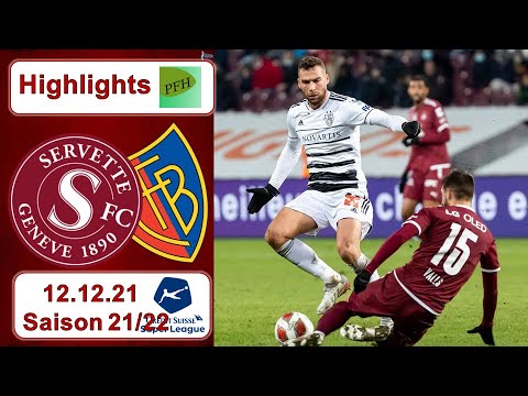 Highlights: Servette - Genf FC vs FC Basel (12.12.21)
