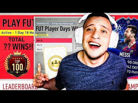 MY 10 WIN GUARANTEED RED INFORM PLAYER PICK PACK! TOP 100 LIVE FUT CHAMPS HIGHLIGHTS! FIFA 20