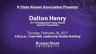 2017 Distinguished Young Alumni Keynote Presentation | Dalton Henry