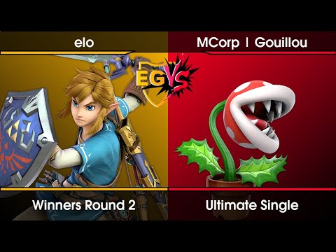 EGVS Weekly #60 Winners Round 2 - elo (Link) Vs. Gouillou (Piranha Plant) SSBU Ultimate Tournament