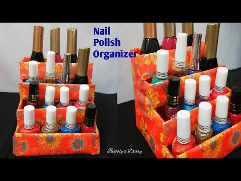 DIY Organizer - Waste Material Craft Ideas - Best Out Of Waste - Nail Polish Holder Diy Video