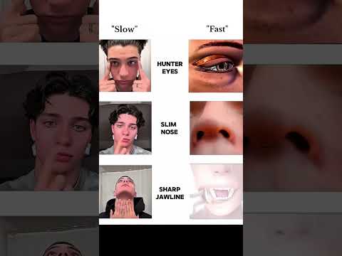 How to get jawline #jawlinehacks #slimnose #noseshape#jawlinehacks#huntereyes #eyesworkout#usa#glow