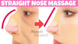 8mins!! Get a Slim, Straight Nose With This Massage! Hooked Nose Reduction, Remove Nose Hump