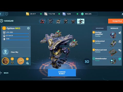 Ophion Scorcher Quantum Radar and Shieldbreaker | War Robots Gameplay