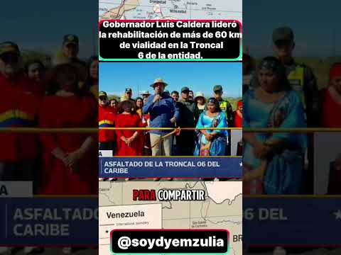 En Guajira, Zulia,Luis Gerardo Caldera rehabilitó 60 km de vías y colocó 58 mil toneladas de asfalto