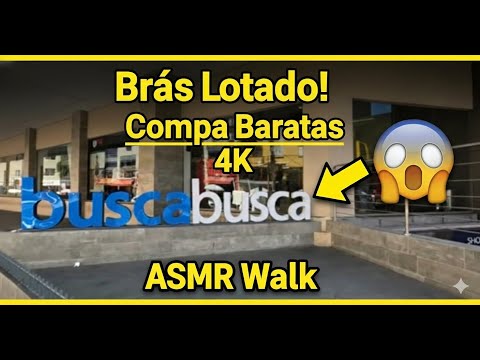 Brás ' LOTADO! " 4K / Compras Baratas no Brás. ASMR Walk