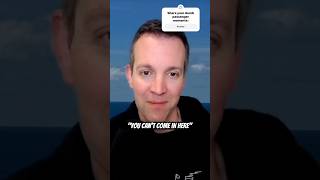 Badly behaved cruise passenger got a surprise!