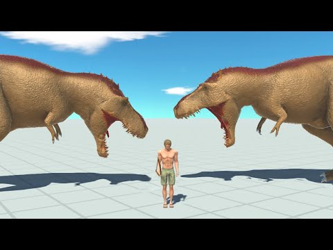 T-rex Duo vs 2x Every Unit - Animal Revolt Battle Simulator