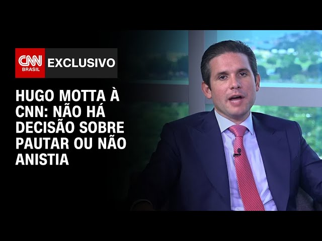 Hugo Motta à CNN: Não há decisão sobre pautar ou não anistia | CNN 360°