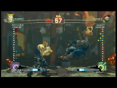 [2010/08/01]SSF4 Replay - ACE E I RI N(Guile) VS Tokido(Akuma)