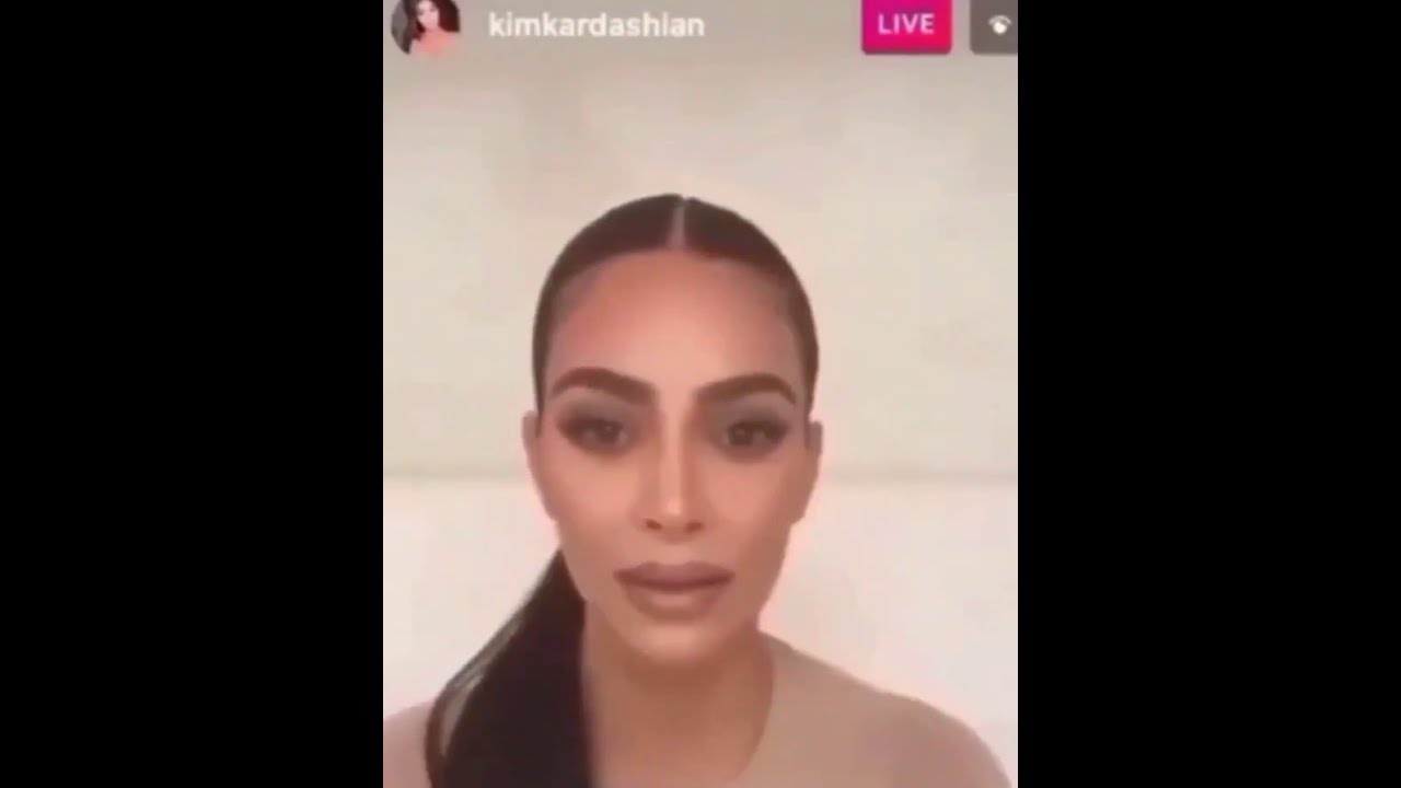 stan twitter: kim kardashian looks around on instagram live while new body plays
