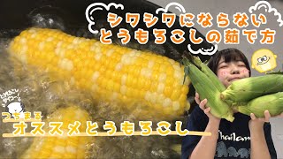 【シワシワにならない！】とうもろこしの茹で方とつちまるイチオシとうもろこし