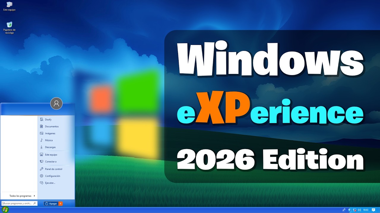 Nuevo XP 2026… tributo al grande, con Steam y Aplicaciones modernas #xdoofy92 #windowsxp #xp