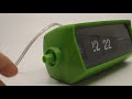 Very Bright Green Westclox Flip Alarm Clock Verrrry Vintage