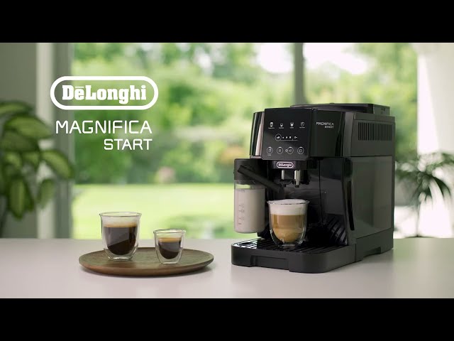 DeLonghi Magnifica Start ECAM220.61.W Cafetière super automatique avec broyeur 15 barres Blanc video