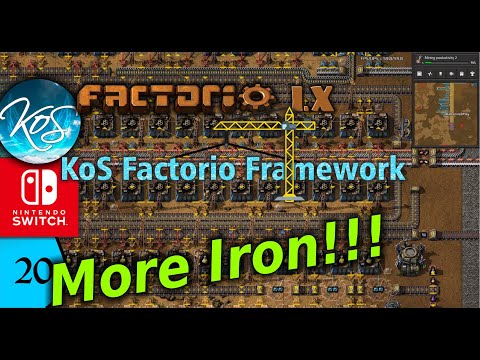 KoS Factorio Framework 20 - THE SEARCH FOR IRON! - Tips & Tricks, Let's Play