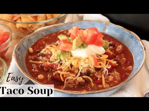Taco Soup Recipe - Easy Dinner Idea | The Carefree...