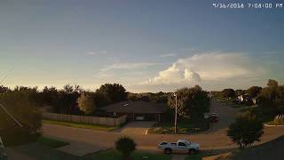 Abilene TX 24 Hour Time Lapse - 20180916 Sunday NNW
