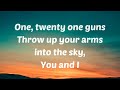 Green Day 21 Guns Lyrics Subscribe