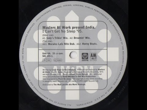 Masters At Work Present India – I Can't Get No Sleep ('95 Indy's Tribin' Mix)