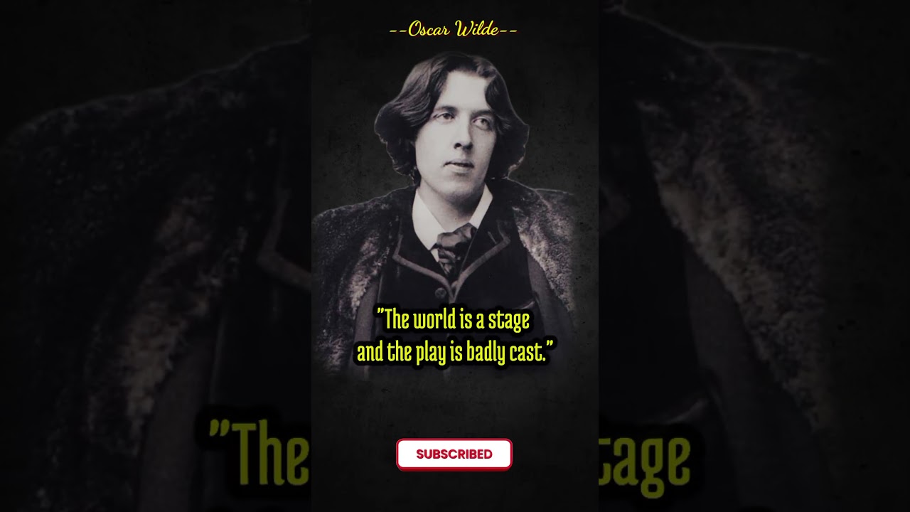 Most Famous Quotes By OSCAR WILDE, The Author Of The Picture Of Dorian Gray #viral #shorts 16