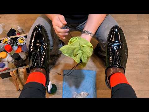 No Talk Just ASMR Shoe Shine Experience | Satisfying Restoration